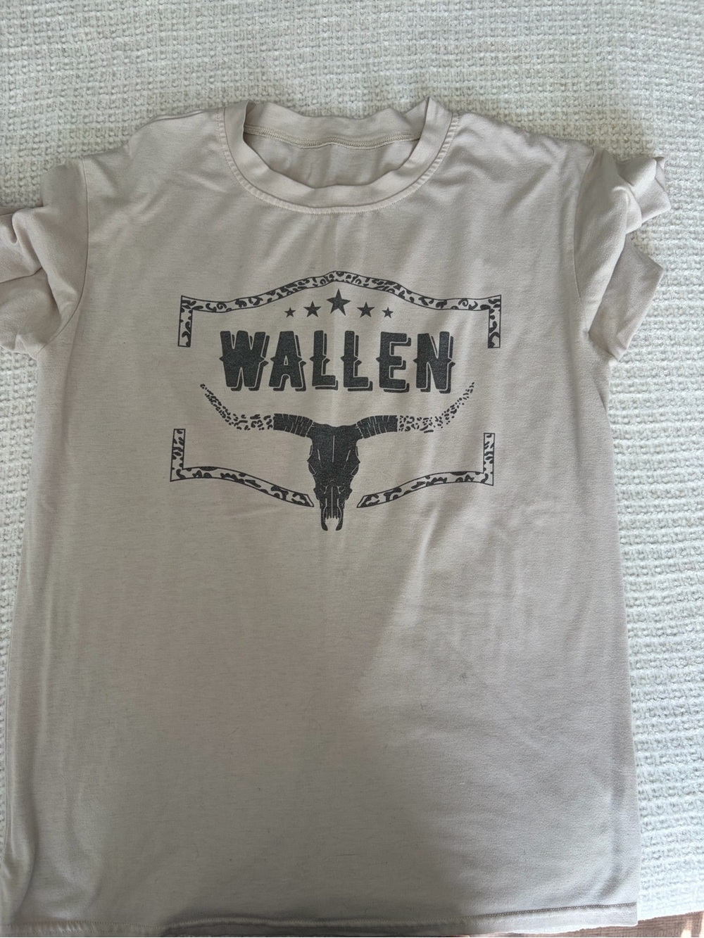Women's Short Sleeve Graphic Tee in Light Taupe